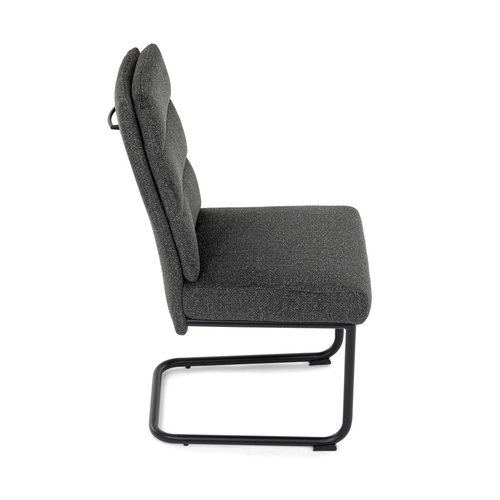 Jídelní židle, šedá, látka, DCL-P3107 GREY2