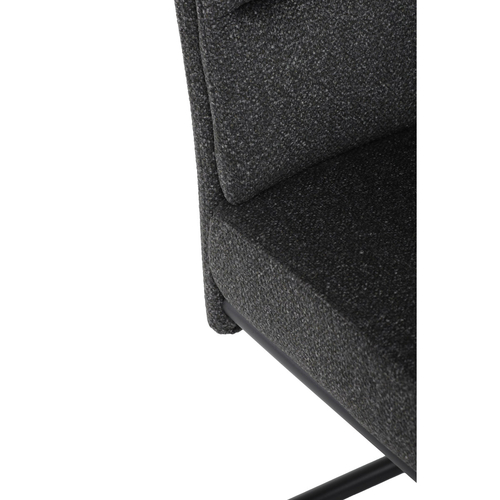 Jídelní židle, šedá, látka, DCL-P3107 GREY2