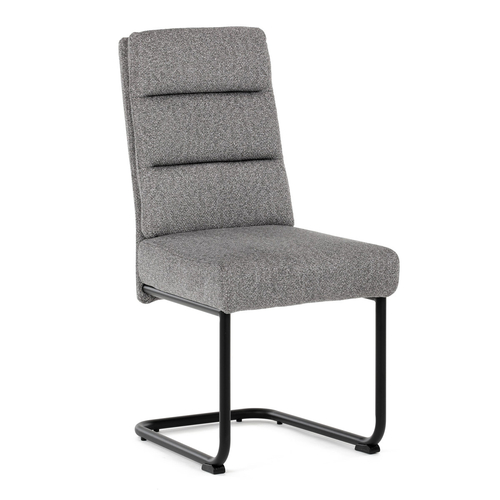 Jídelní židle, šedá, látka, DCL-P3107 SIL2