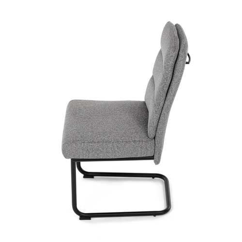 Jídelní židle, šedá, látka, DCL-P3107 SIL2
