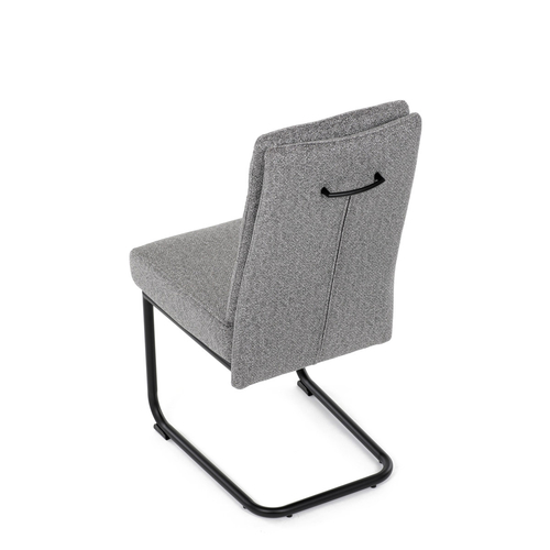 Jídelní židle, šedá, látka, DCL-P3107 SIL2