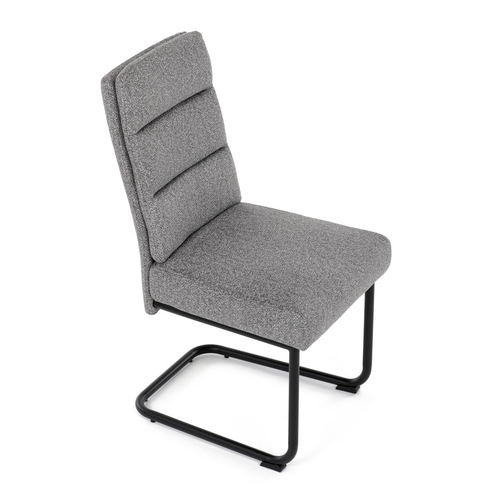 Jídelní židle, šedá, látka, DCL-P3107 SIL2
