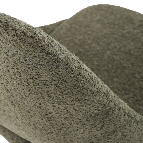 Jídelní židle, zelená, látka bouclé, DCL-W1174 GRN2