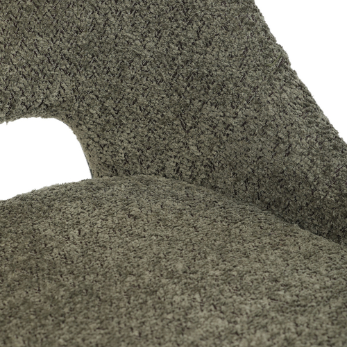 Jídelní židle, zelená, látka bouclé, DCL-W1174 GRN2