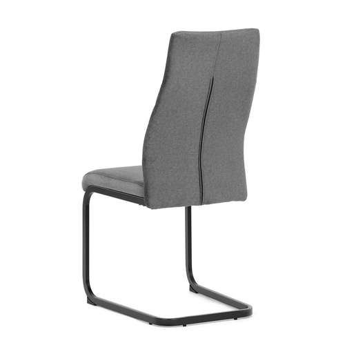 Jídelní židle, šedá, sametová látka, DCL-X7018 GREY2