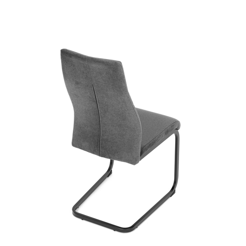 Jídelní židle, šedá, sametová látka, DCL-X7018 GREY2