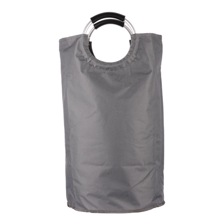 Koš na prádlo plátěný, barva tm.šedivá.