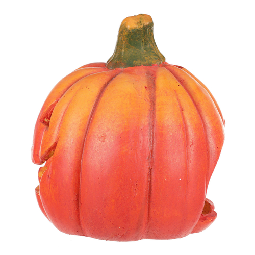 Dýně z terakoty - svícen, barva oranžovo-červená