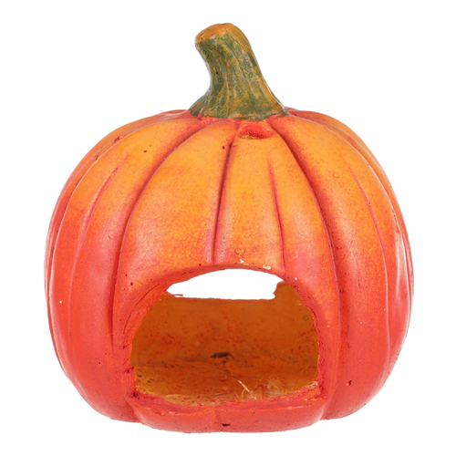 Dýně z terakoty - svícen, barva oranžovo-červená