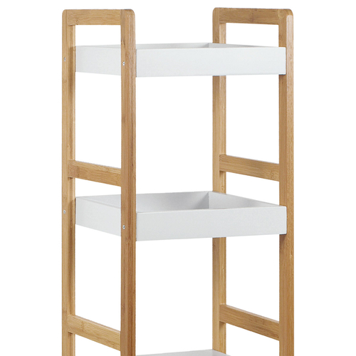 Regál, masiv, bílá, DR-013-3