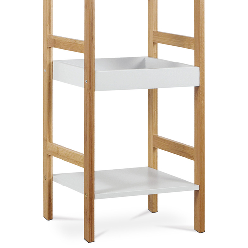 Regál, masiv, bílá, DR-013-3