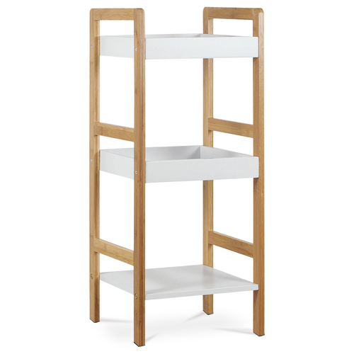 Regál, masiv, bílá, DR-013-3