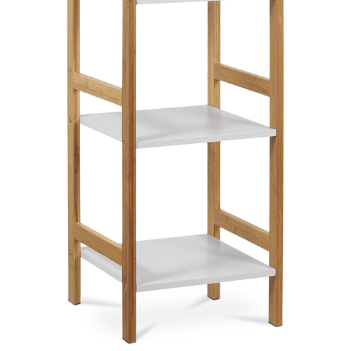 Regál, masiv, bílá, DR-013-4