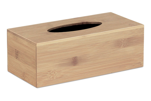 Box na papírové kapesníčky - bambusový, barva přírodní