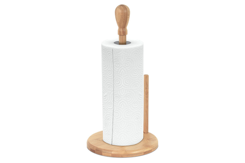 Stojan na papírové role - bambusový, barva přírodní