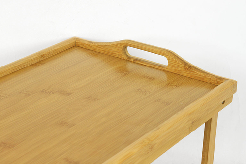 Podnos na nožičkách - bambusový, barva přírodní