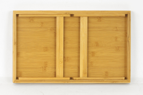 Podnos na nožičkách - bambusový, barva přírodní