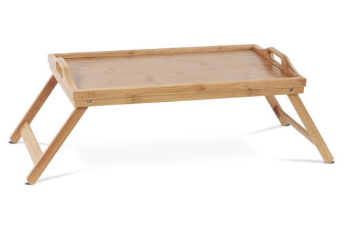 Podnos na nožičkách - bambusový, barva přírodní