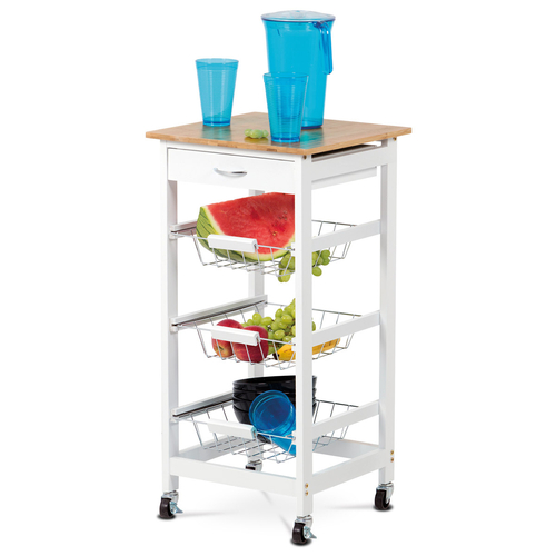 Regál, mdf, bílá, DR-043