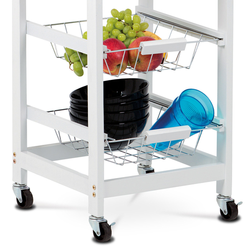 Regál, mdf, bílá, DR-043