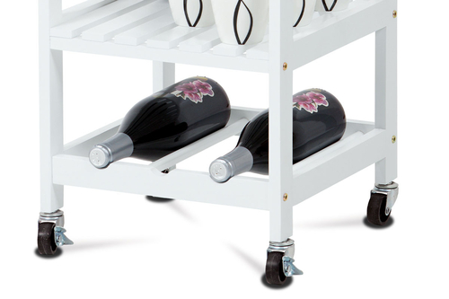 Regál, mdf, bílá, DR-044