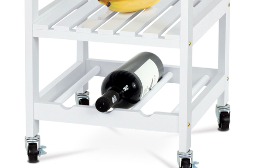 Regál, mdf, bílá, DR-044