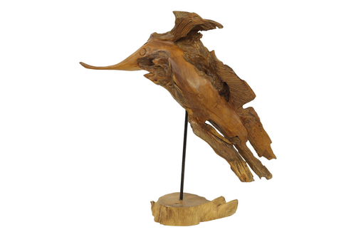 Dřevořezba - skulptura na podstavci, abstraktní