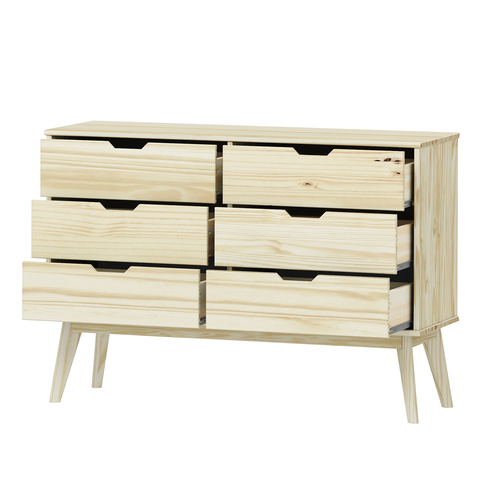 Komoda 3+3 zásuvky BONITO lak