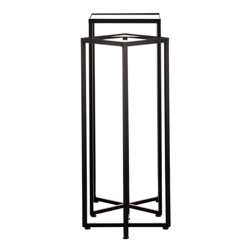 Stojan na květiny -  kovové rámy, skleněná deska, cena za sadu 2 ks