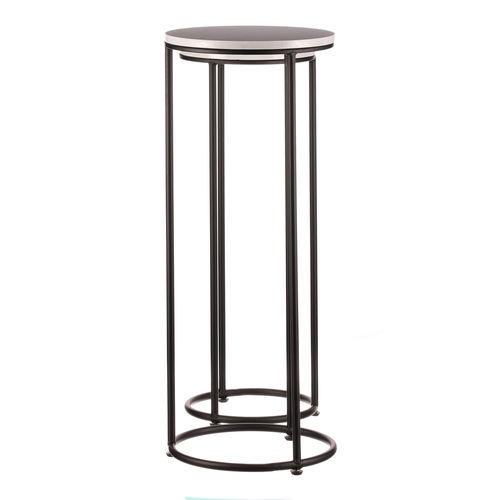 Stojan na květiny - kov, břidlicová deska, cena za sadu 2 ks