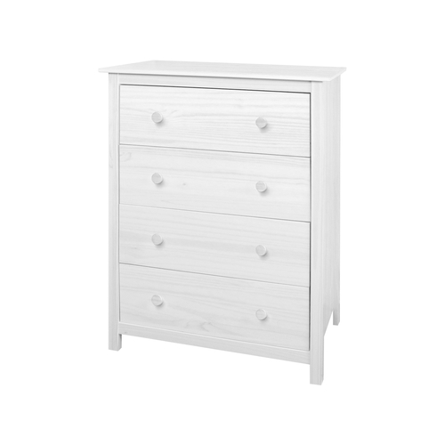 Komoda 4 zásuvky TORINO bílá