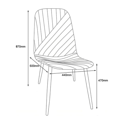 Jídelní židle DROMA modrá
