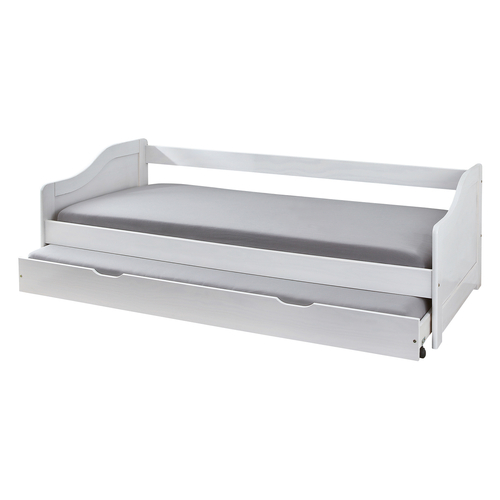 Jednolůžko s přistýlkou LAURA bílé