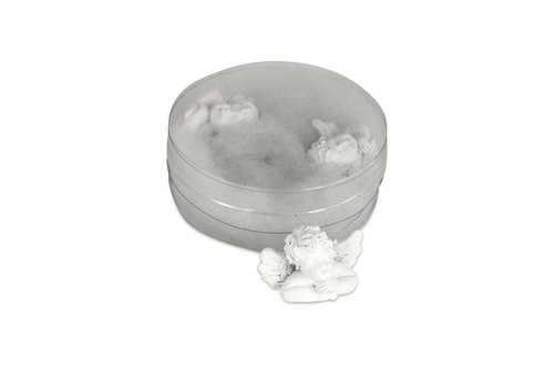 Anděl mini - polyresin, bílý, cena za balení (3 ks)