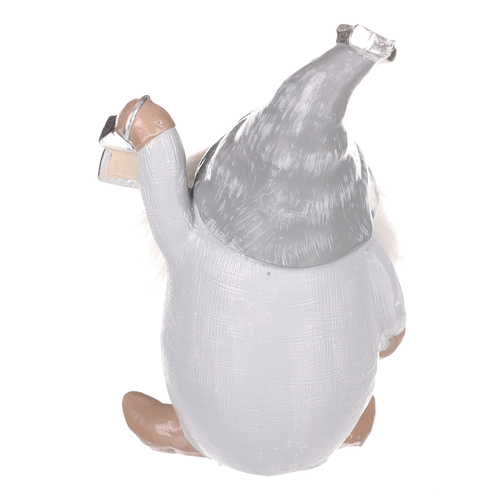 Skřítek - figurka z polyresinu, šedá čepice