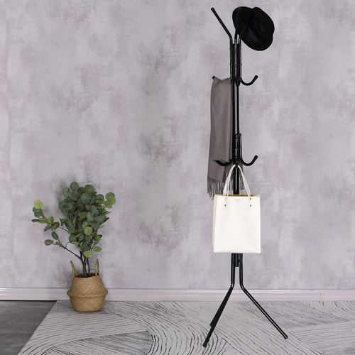 Věšák, kov, černá, GD-101 BK