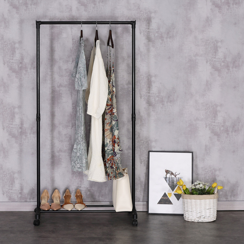 Stojan na šaty, plast, černá, GD-157 BK