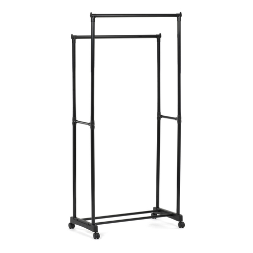 Stojan na šaty, kov, černá, GD-164 BK