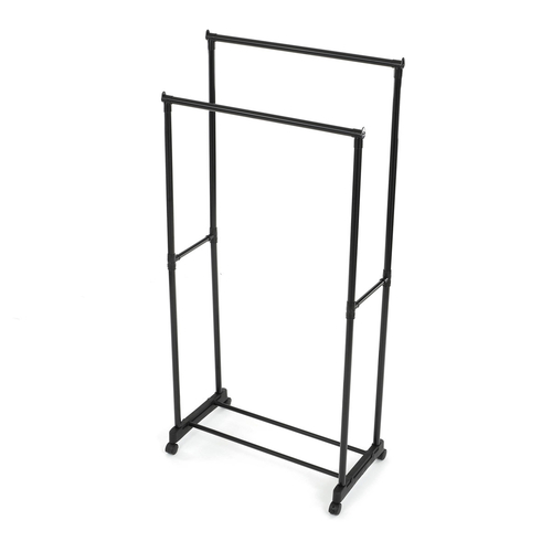 Stojan na šaty, kov, černá, GD-164 BK