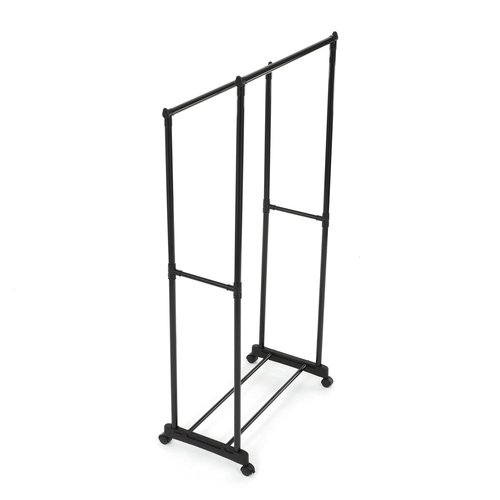 Stojan na šaty, kov, černá, GD-164 BK