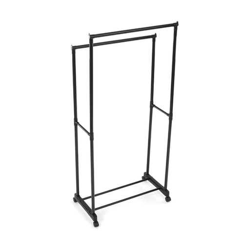 Stojan na šaty, kov, černá, GD-164 BK