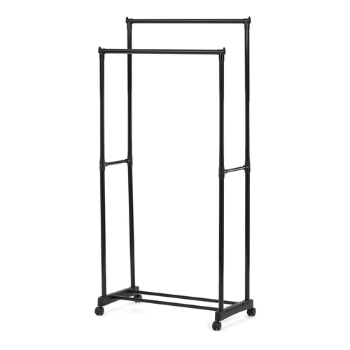 Stojan na šaty, kov, černá, GD-164 BK