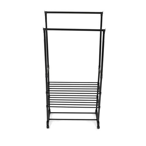 Stojan na šaty, kov, černá, GD-166 BK