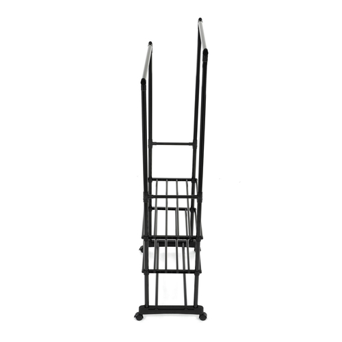 Stojan na šaty, kov, černá, GD-166 BK