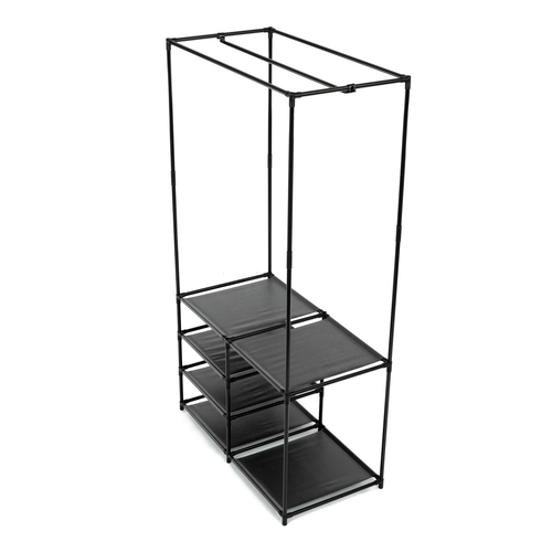 Stojan na šaty, kov, černá, GD-172 BK