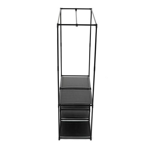 Stojan na šaty, kov, černá, GD-172 BK