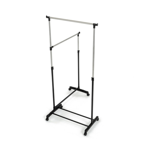 Stojan na šaty, plast, černá, GD-174 BK
