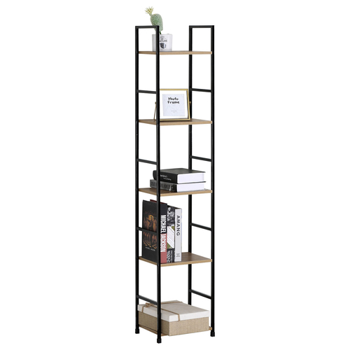 Regál, mdf, hnědá, GD-215 OAK