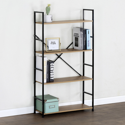 Regál, mdf, hnědá, GD-224 OAK