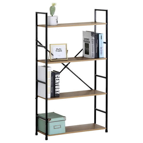 Regál, mdf, hnědá, GD-224 OAK